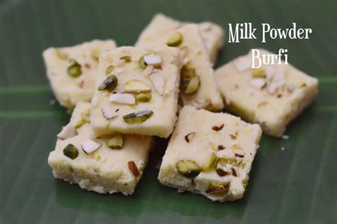 Milk Powder Burfi Recipe Milk Barfi Indian Veggie Delight