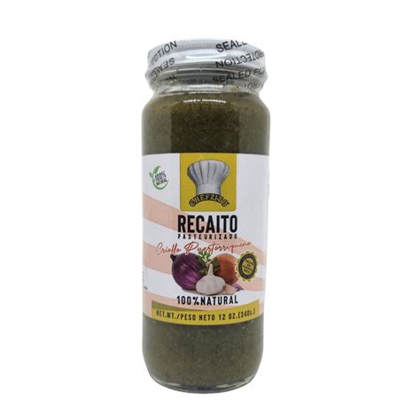 Chefzito Recaito 12oz Shelf Stable Authentic Puerto Rican Culinary