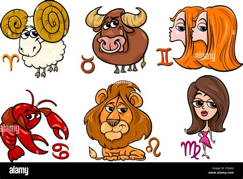 horoscope zodiac signs set Stock Photo - Alamy