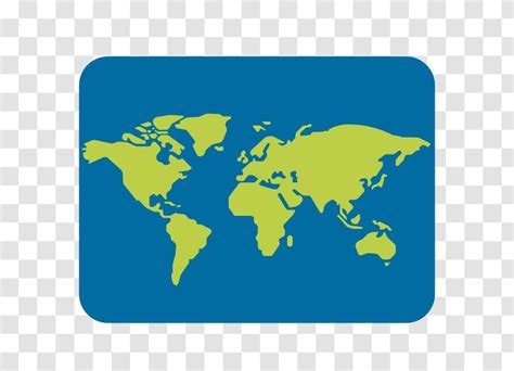 Globe World Map Emoji Transparent PNG