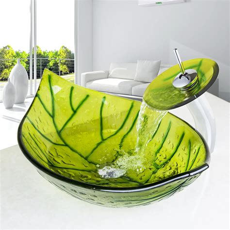 Aliexpress Buy Bathroom Modern Tempered Glass Washbasin Artistic