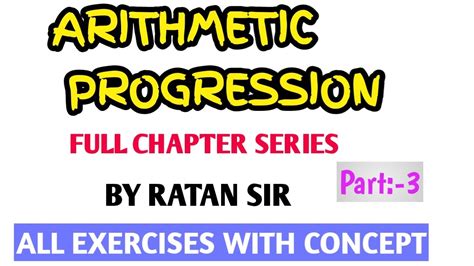 Arithmetic Progression Class 10 Arithmetic Progression Chapter 5