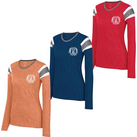 Monogrammed Long Sleeve Tee Shirt