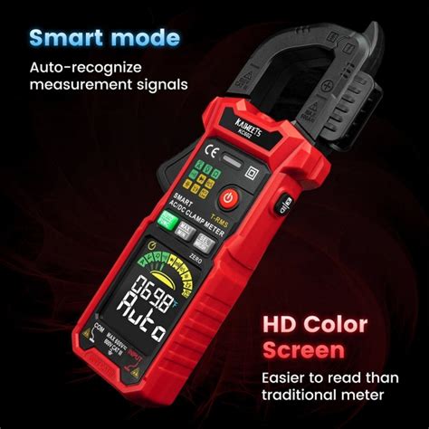 KAIWEETS KC602 Smart Digital Clamp Meter 6000 Counts True RMS Auto