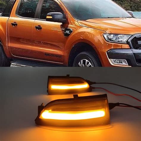 1Set For Ford Ranger T6 2012 2021 Raptor Wildtrak LED Dynamic Turn