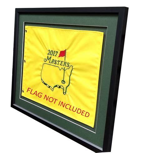 18X22 Compact Black Golf Flag Frame, Moulding blk-001, Green Mats