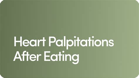 Heart Palpitations After Eating | Take Care by Hers