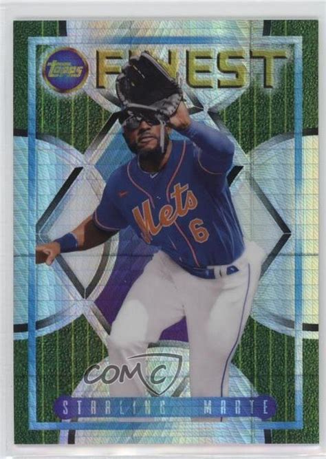 Topps Finest Flashbacks Prism Refractor Starling Marte Ebay