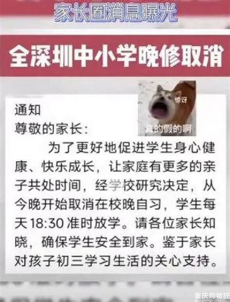 晚自习取消，家长群炸了！上晚自习真的能提高成绩吗？ 重庆教育 重庆购物狂