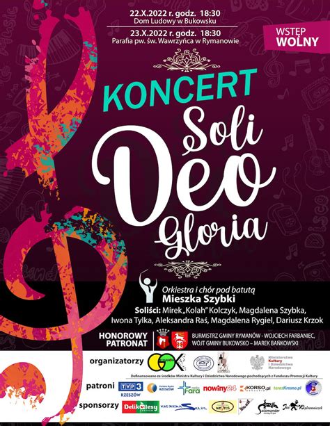 Koncert SOLI DEO GLORIA Szkoły Artystyczne Regionu Podkarpackiego