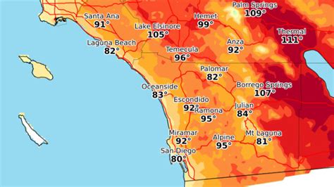 Hot, Dry Weather and Fire Conditions Forecast for San Diego This Week ...