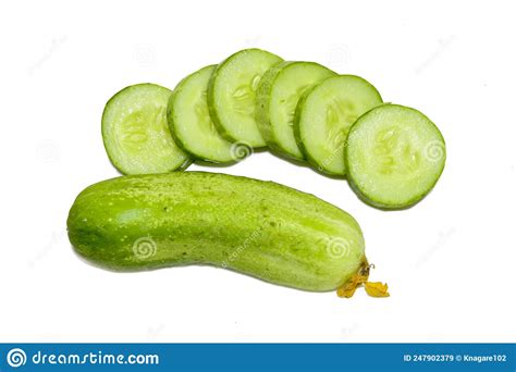 Fresh Cucumber Slices Stock Image Image Of Closeup 247902379