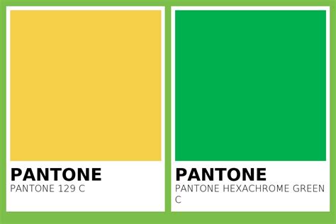 Color Pantone C Vs Pantone Hexachrome Green C Side By Side