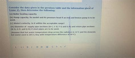 Solved Consider The Shown Two Pipe Reverse Return Hot Water Chegg