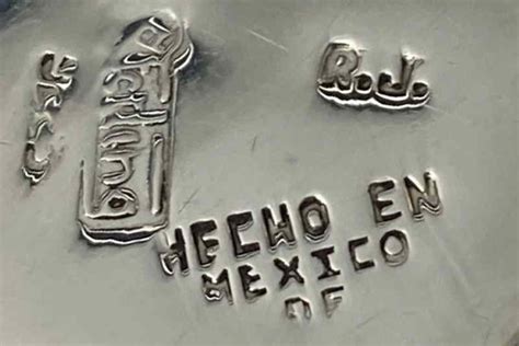 Mexico Silver Hallmarks And Mexican Makers Trade Marks R S