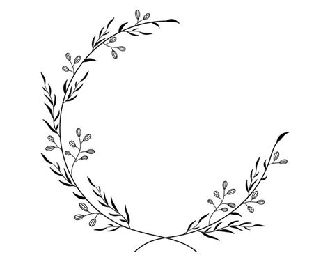 Couronne Florale Svg Etsy France Embroidery Projects Embroidery