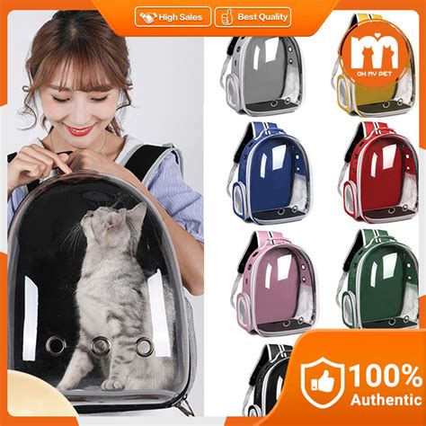 Jual Tas Ransel Astronot Kucing Tansparan Pintu Samping Tas Travel