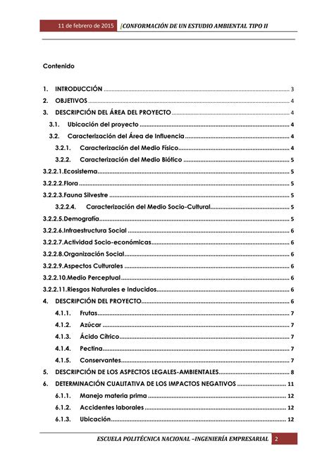 Solution Caso Pr Ctico Estudio Ambiental Tipo Ii Ecuador Studypool