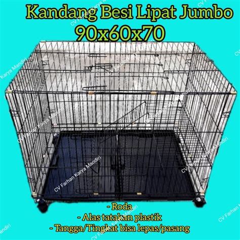 Jual Kandang Besi Lipat Jumbo Shopee Indonesia