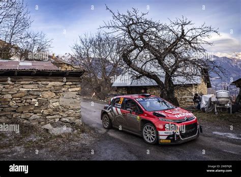 20 ROSSEL Yohan DUNAND Arnaud Citroën C3 Rally2 action lors du