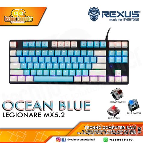 REXUS LEGIONARE MX5 2 TKL Blue White Mechanical Blue Switch Gaming