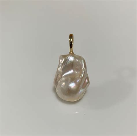 Large Fireball Baroque Pearl Pendant Folksy