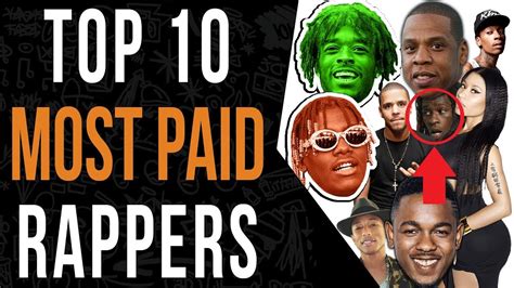 Top 10 Highest Paid Rappers List Richest Rappers Youtube