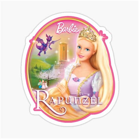 "Barbie Rapunzel Movie Poster" Sticker for Sale by morayburn | Redbubble