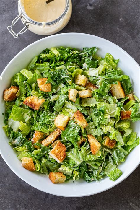 Homemade Creamy Caesar Salad Dressing Momsdish