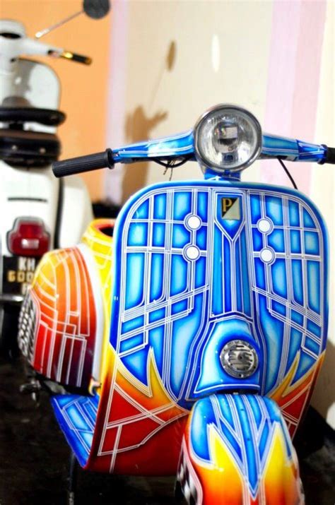 Airbrush Collection Design Scooter Vespa Airbrush Modification