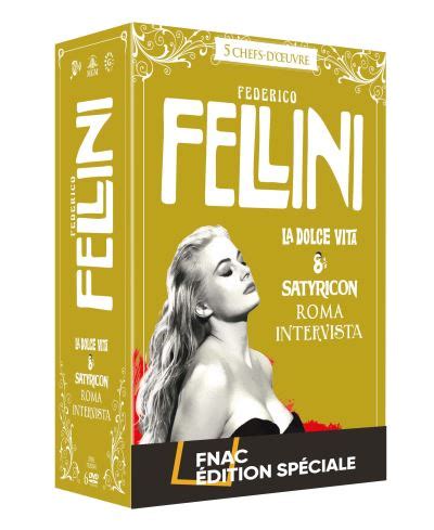 Coffret Fellini 5 Films Edition Spéciale Fnac DVD Federico Fellini