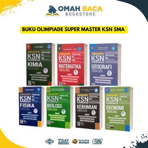 Jual Buku Olimpiade Super Master KSN SMA Kimia Matematika Geografi