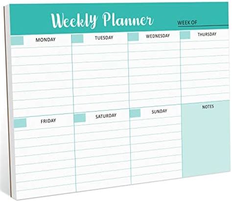 Amazon Weekly Planner Notepad To Do List Pad With Tear Off