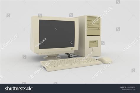 Vintage Old Desktop Computer This 3d Stock Photo 2026094078 | Shutterstock