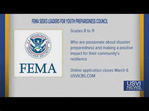 FEMA Seeks Leaders For Youth Preparedness Council YouTube