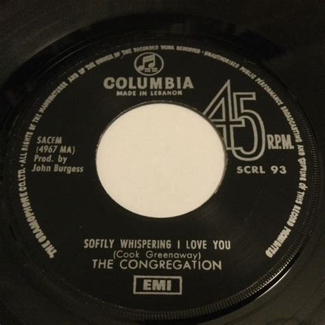 The Congregation Softly Whispering I Love You 1972 Vinyl Discogs