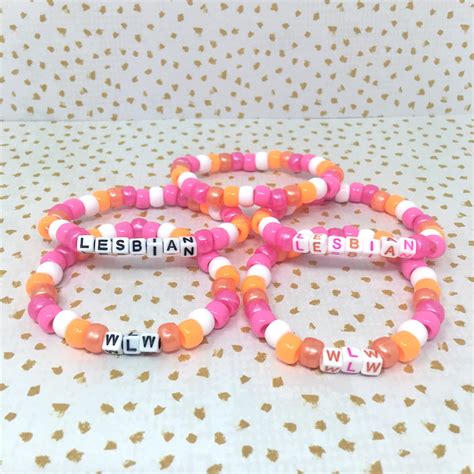 Lesbian Kandi Bracelet Singles Assorted Variety Lgbt Etsy