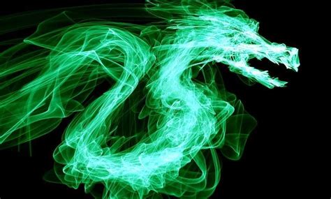 Neon dragon | Green dragon, Fire dragon, Flame art