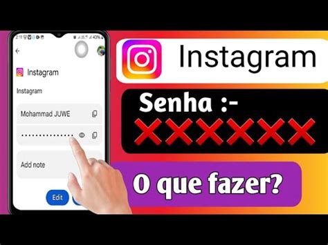 Como Ver Sua Senha Do Instagram Caso Voc A Tenha Esquecido