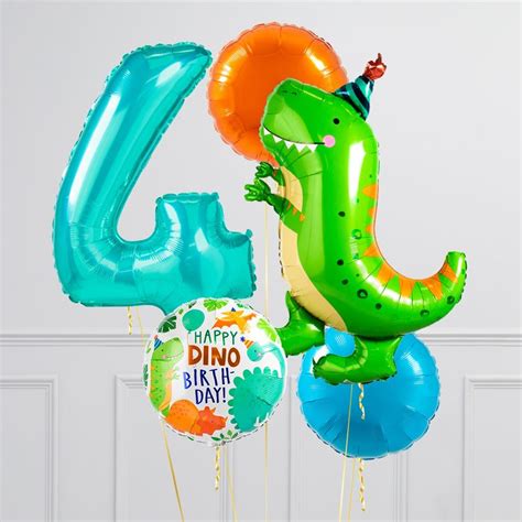 Party Dinosaur Inflated Birthday Crazy Balloon Bunch Dinosaur Themed