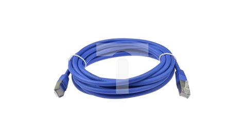 Patchcord Ftp Kat E Kabel Sieciowy Lan X Rj Linka Niebieski M