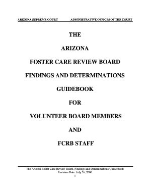 Fillable Online Supreme State Az The Arizona Foster Care Review Board