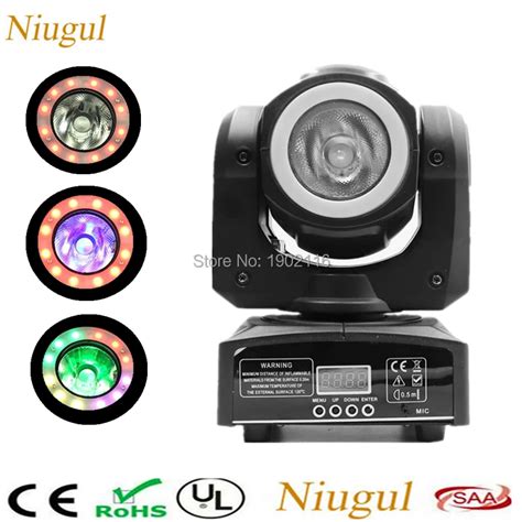 Mini 60W Moving Head Light With Halo RGBW 4in1 60W Beam LED Stage