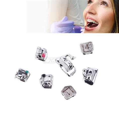 Dental Metal Self Ligating Brackets Braces With Buccal Tube Damon