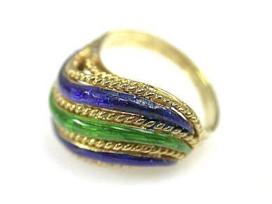 Enamel Wave Ring