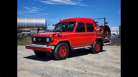 1998 Jdm Toyota Land Cruiser Fire Truck Hzj75 Walk Around Youtube