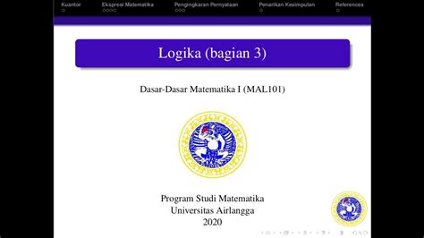 DDM I Kuantor Ekspresi Matematika Negasi Penyataan Dan Penarikan