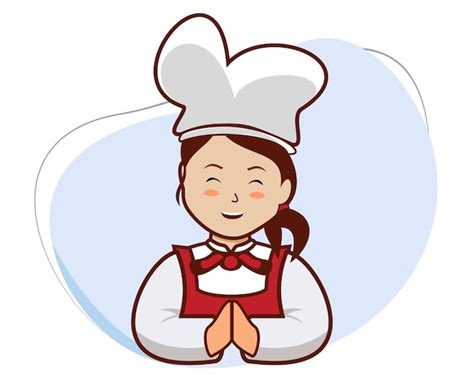 Premium Vector Woman Chef Logo With Friendly Face Female Chef Icon With Smiling Face Woman Chef