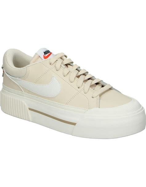 Zapatillas Beige Plataforma Nike Court Legacy Lift En Megacalzado