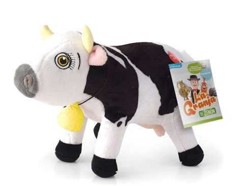 La Granja DE ZENÓN Vaca Lola 8 pulgadas Peluche musical suave y